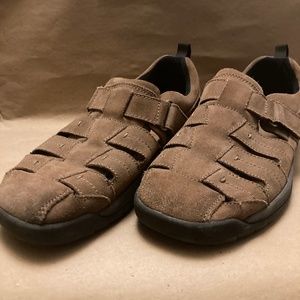 Drew Dublin Brown Suede Fisherman Sandal